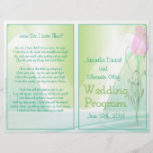 Hochzeitsprogramm (nicht religiöse Fassung) (Vorderseite)