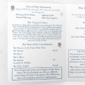 Hochzeitsprogramm Nuptial Unity Trifold Dreifach-gefaltete Programmkarte (Innen Erste Seite)