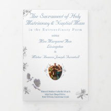 Hochzeitsprogramm Nuptial Unity Trifold