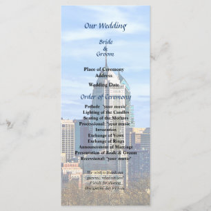 Hochzeitsprogramm Philadelphia Pa Skyline II Programm