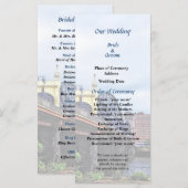 Hochzeitsprogramm Pittsburgh Skyline von Smithfiel Programm (Vorne/Hinten)