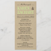 Hochzeitsprogramm Programm (Vorderseite)