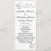 Hochzeitsprogramm Programm (Vorderseite)