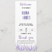 Hochzeitsprogramm Programm (Vorderseite)