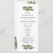 Hochzeitsprogramm Programm (Vorne/Hinten)