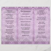 Hochzeitsprogramm Rosa Flyer (Rückseite)