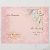 Hochzeitsprogramm rosa weiß wunderlich (Rückseite)
