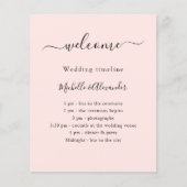 Hochzeitsprogramm Rose Gold Begrüßung (Vorne)