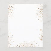 Hochzeitsprogramm Rose Goldflora (Rückseite)