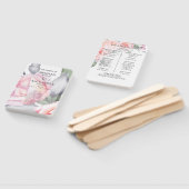 Hochzeitsprogramm | Rosen in Aquarellfarbe Fächer (Non-assembled)