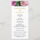 Hochzeitsprogramm Rosengolden Programm (Vorderseite)