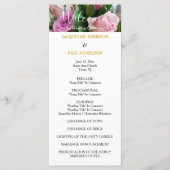 Hochzeitsprogramm Roses Gold NAMES Programm (Vorderseite)