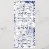 Hochzeitsprogramm Rustic Earth Florals Programm (Rückseite)