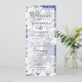 Hochzeitsprogramm Rustic Earth Florals Programm (Stehend Vorderseite)