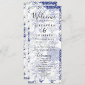 Hochzeitsprogramm Rustic Earth Florals Programm (Vorne/Hinten)