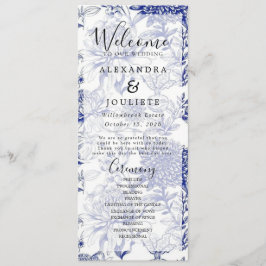 Hochzeitsprogramm Rustic Earth Florals Programm