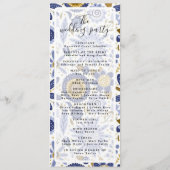 Hochzeitsprogramm Rustic Earth Florals Programm (Rückseite)