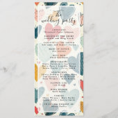 Hochzeitsprogramm Rustic Earth Florals Programm (Rückseite)