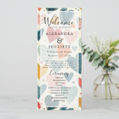 Hochzeitsprogramm Rustic Earth Florals Programm (Stehend Vorderseite)