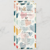 Hochzeitsprogramm Rustic Earth Florals Programm (Vorne/Hinten)