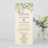 Hochzeitsprogramm Rustic Earth Florals Programm (Stehend Vorderseite)