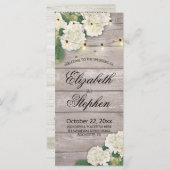 Hochzeitsprogramm Rustikale Blume mit Streichelleu Programm (Vorne/Hinten)