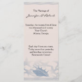 Hochzeitsprogramm "Schatz am Meer" Programm (Vorderseite)