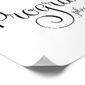 Hochzeitsprogramm Schild (Ecke)