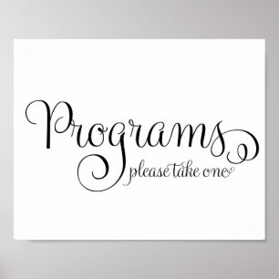 Hochzeitsprogramm Schild