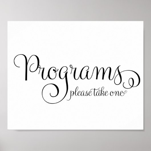 Hochzeitsprogramm Schild (Vorne)