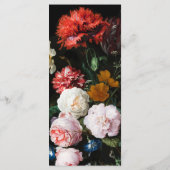 Hochzeitsprogramm Schwarz-Dunkler-Blüte Programm (Rückseite)