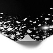 Hochzeitsprogramm schwarz-weiß poster (Ecke)