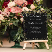 Hochzeitsprogramm schwarzes Gold