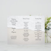 Hochzeitsprogramm Seacoast Foto Template dreimal (Stehend Vorderseite)