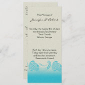 Hochzeitsprogramm "Seaside and Aqua" Programm (Vorne/Hinten)