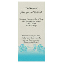 Hochzeitsprogramm "Seaside and Aqua"