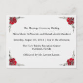 Hochzeitsprogramm Shalicia Postkarte (Vorderseite)