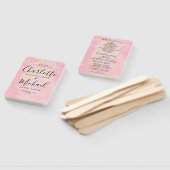 Hochzeitsprogramm Signature Script Pink Gold Marmo Fächer (Non-assembled)
