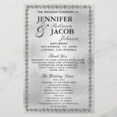 Hochzeitsprogramm | Silber- und Diamantenschau (Vorderseite)