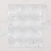 Hochzeitsprogramm Silberblumen (Rückseite)