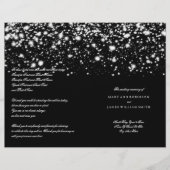 Hochzeitsprogramm Silver Midnight Glam (Vorderseite)