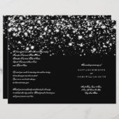 Hochzeitsprogramm Silver Midnight Glam (Vorne/Hinten)