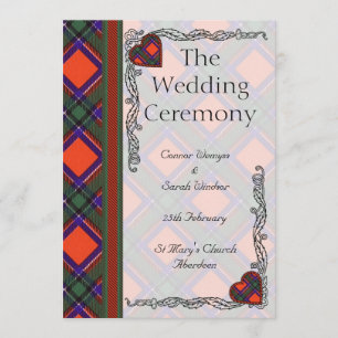 Hochzeitsprogramm - SinclairScottishTartan Programm