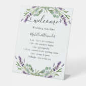 Hochzeitsprogramm Sockelschild (Vorderseite)