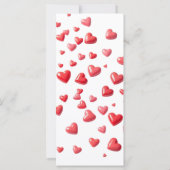 Hochzeitsprogramm Soft Pink Hearts (Rückseite)