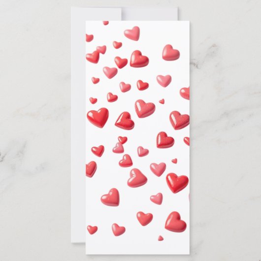 Hochzeitsprogramm Soft Pink Hearts (Rückseite)