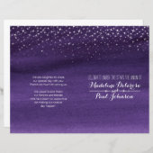 Hochzeitsprogramm "Starry night sky" (Vorne/Hinten)