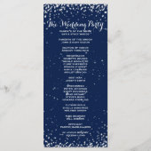 Hochzeitsprogramm | Startnight Programm (Rückseite)