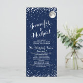 Hochzeitsprogramm | Startnight Programm (Stehend Vorderseite)