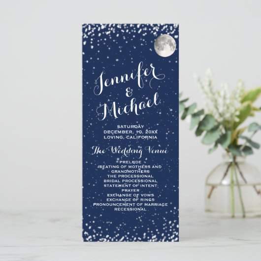 Hochzeitsprogramm | Startnight Programm (Stehend Vorderseite)